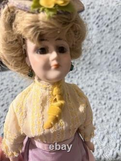 Vintage Gibson Girl Style Porcelain Doll Handcrafted Victorian Fashion Repro