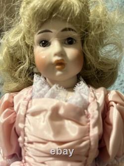 Vintage Gibson Girl Style Porcelain Doll Handcrafted Victorian Fashion Repro