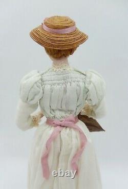 Vintage Gina Bellous Victorian Woman Doll Artisan Dollhouse Miniature 112