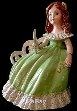 Vintage Girls Four Seasons Porcelain / Ceramic Figurine Dolls Handmade 1985
