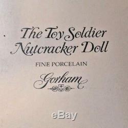Vintage Gorham Porcelain Toy Soldier Nutcracker Doll New in Box