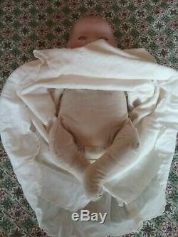 Vintage Grace Putnam German Bye Lo bisque porcelain baby doll antique 15