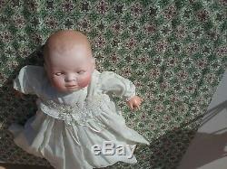 Vintage Grace Putnam German Bye Lo bisque porcelain baby doll antique 17