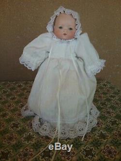 Vintage Grace Putnam German bisque porcelain baby doll 8 cabinet showcase