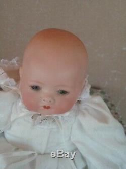 Vintage Grace Putnam German bisque porcelain baby doll 8 cabinet showcase