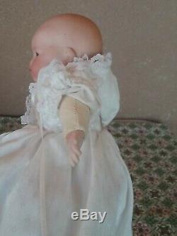 Vintage Grace Putnam German bisque porcelain baby doll 8 cabinet showcase