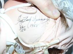 Vintage Green Eye 34/150 Hand Signed FAYZAH SPANOS Porcelain Doll Truly Precious