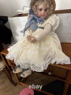 Vintage HTF Doris Hampton Original Handmade Porcelain Doll 1991