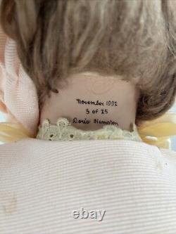 Vintage HTF Doris Hampton Original Handmade Porcelain Doll Chelsea 28 1992