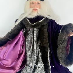 Vintage Handmade Porcelain Wizard Doll Blue Ribbon Winner 20 Warlock Poseable