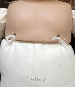 Vintage Handmade Sitting Porcelain Baby Doll 29 in By Donna Rubert