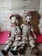 Vintage Haunted Porcelain Sister Dolls (has Damage) Neutral 1980s