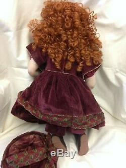 Vintage Haunted Scary China Porcelain Doll Red Hair French