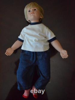Vintage Hildegard Gunzel 23 Porcelain Boy Doll Blonde by Alexander Doll Co