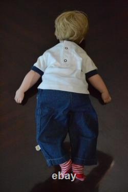 Vintage Hildegard Gunzel 23 Porcelain Boy Doll Blonde by Alexander Doll Co