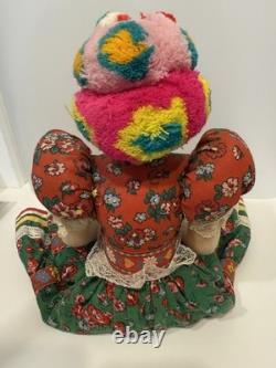 Vintage Hungarian Large 20 Traditional Dress Porcelain Face Doll