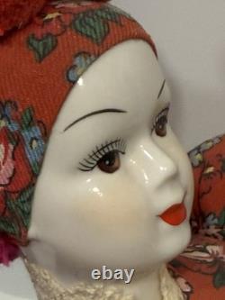 Vintage Hungarian Large 20 Traditional Dress Porcelain Face Doll