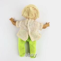 Vintage Ideal Newborn Thumbelina Doll Pull String, Working, Orignal Outfit 9