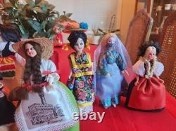 Vintage International Souvenir Doll Set Of 11