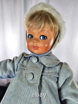 Vintage Italian Poupee Originale Bonomi Flirty Eyes Working Voice Box