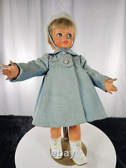 Vintage Italian Poupee Originale Bonomi Flirty Eyes Working Voice Box