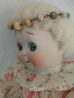 Vintage J. D. K. Googly Eye Bisque Porcelain Doll 11 Reproduction Adorable