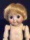 Vintage Jdk 221 Googly Porcelain Blond Hair Doll 10 Glass Eye
