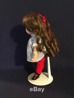 Vintage JDK 221 GOOGLY Porcelain Curly Hair Doll 10 Glass Eye