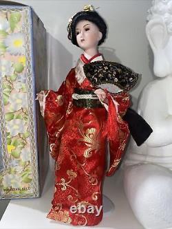 Vintage Japanese 17 Geshia Porcelain Doll RARE