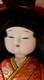 Vintage Japanese Ichimatsu Doll Porcelain Doll Orange Silk Kimono Euc Free Ship