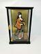 Vintage Japanese Porcelain Geisha Doll In Display Case With Signed Wood Plaque