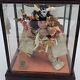 Vintage Japanese Young Samurai Porcelain Doll/figure In Glass Case