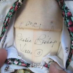 Vintage Jessie Bishop Artist Doll OOAK Signed Cloth Over Ceramic Face 21