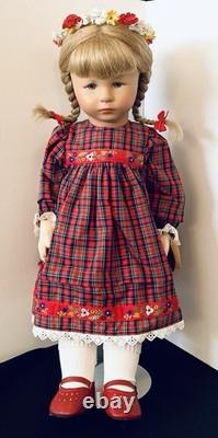 Vintage Kathe Kruse 18 Doll Blonde Porcelain/Cloth with Box