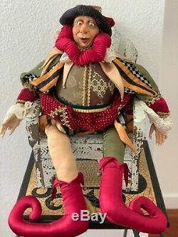 Vintage Katherines Collection Wayne Kleski Holiday Jester Doll 27
