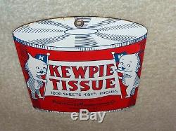 Vintage Kewpie Doll Tissue 6 Porcelain Metal Die-cut Paper Gas Oil Dolls Sign