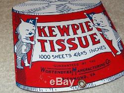 Vintage Kewpie Doll Tissue 6 Porcelain Metal Die-cut Paper Gas Oil Dolls Sign