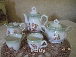 Vintage Kewpie Rose O'Neill Children's Tea Set Doll Tea Set Made in Germany 7PC