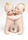 Vintage Kewpie Twin Huggers By Rose O'neill Porcelain Bisque Hand Painted 1913