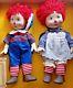 Vintage Knickerbocker Raggedy Ann And Andy 16 Porcelain Dolls 1983 By Ideal