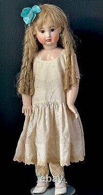 Vintage Large 31 Artist Reproduction of French Jumeau Doll Real Seeley Body