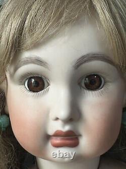 Vintage Large 31 Artist Reproduction of French Jumeau Doll Real Seeley Body