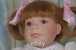 Vintage Lee Middleton Doll Butterfly Kisses Doll Pigtails Brown Eyes & Hair 2002