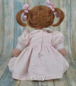 Vintage Lee Middleton Doll Butterfly Kisses Doll Pigtails Brown Eyes & Hair 2002