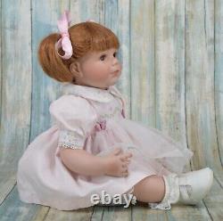 Vintage Lee Middleton Doll Butterfly Kisses Doll Pigtails Brown Eyes & Hair 2002