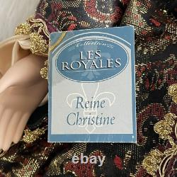 Vintage Les Royales Reine Christine Queen Christina Porcelain Doll Hand Made NWT