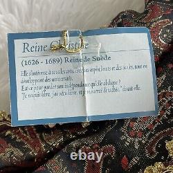 Vintage Les Royales Reine Christine Queen Christina Porcelain Doll Hand Made NWT