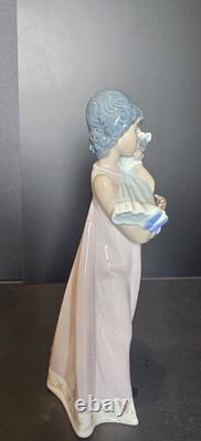 Vintage Lladró 5366 Girl Holding Doll Porcelain with Box Black Legacy Collection