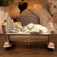 Vintage Lladro Porcelain Sleeping Girl In Bed With Doll Figurine Retired