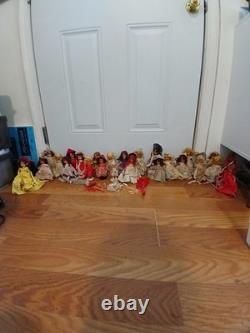 Vintage Lot Of 24 Nancy Ann Story Book Dolls 5 1/2 6 Bisque Porcelain & Plastic